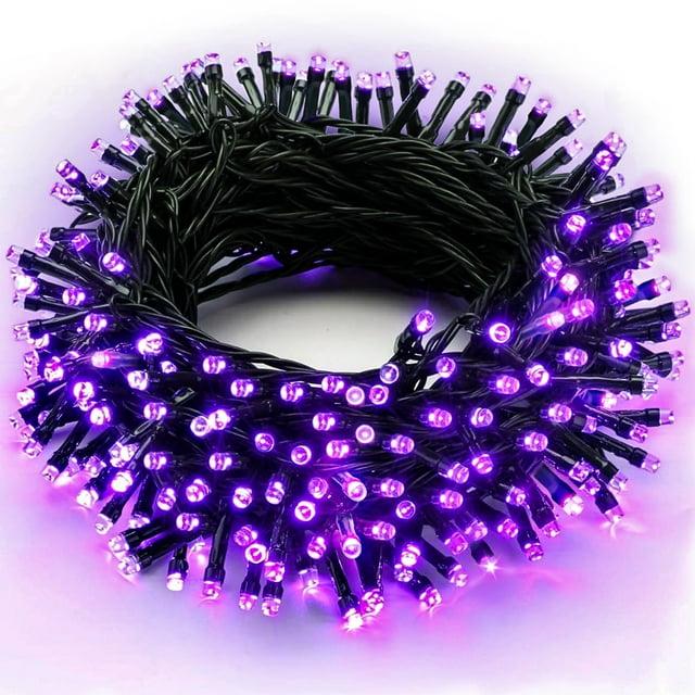 Scidweet Halloween String Lights, 108 Ft 300 Twinkle Lights Halloween Decorations Fairy Lights for Outdoor Indoor Wedding Home Party Garden Decor (Purple)