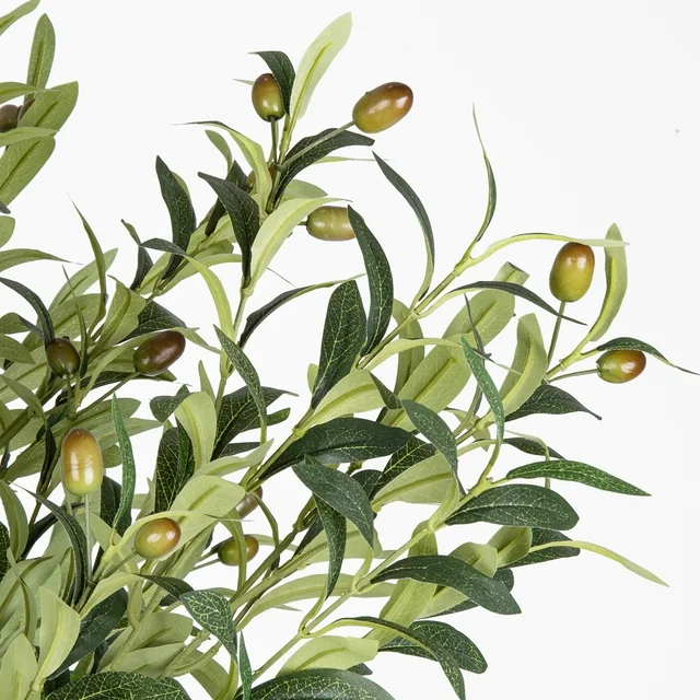 5Ft Faux Olive Tree, Tall Indoor Outdoor Greenry Plants Fake Potted Silk Artificial Olive Tree for Home Office Living Room Bedroom Floor Porch Decor