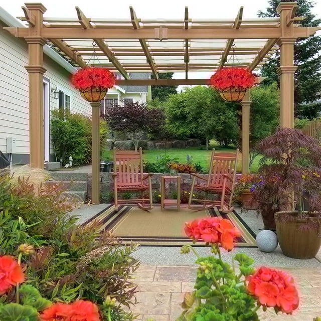Scidweet Artificial Plants, Fake Hanging Silk Azalea in Baskets Plants 30 Forked Flowers, Rose Red