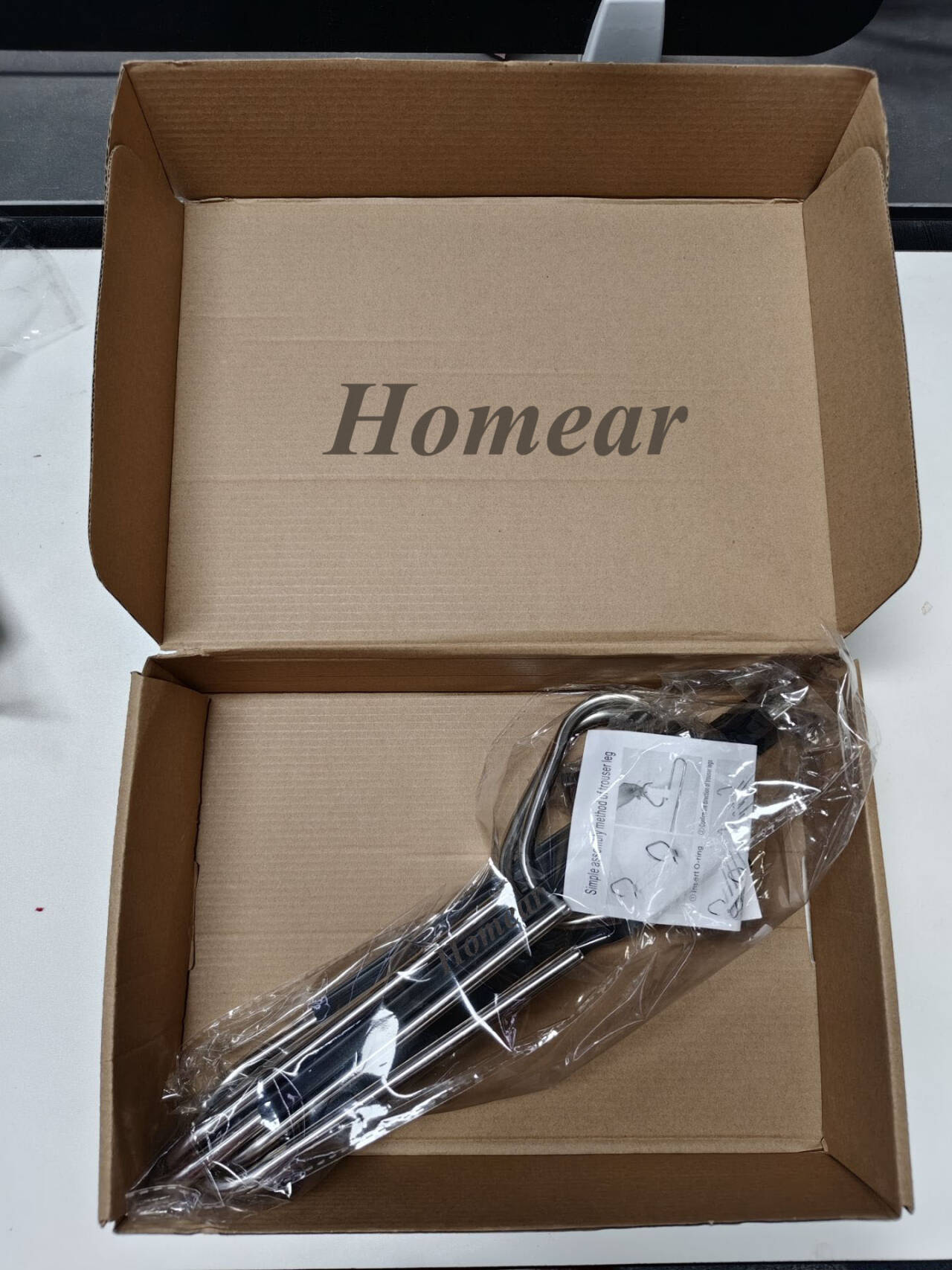 Homear Pants Hangers 2 Pack Space Saving Metal Closet Organizer,Clothes Pants Hangers,Anti-Slip Design,Closet Organizers and Storage for Pants Jeans Skirts Scarf Legging