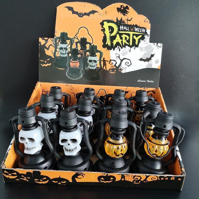 12Pcs Halloween Pumpkin Lantern Light - aonal