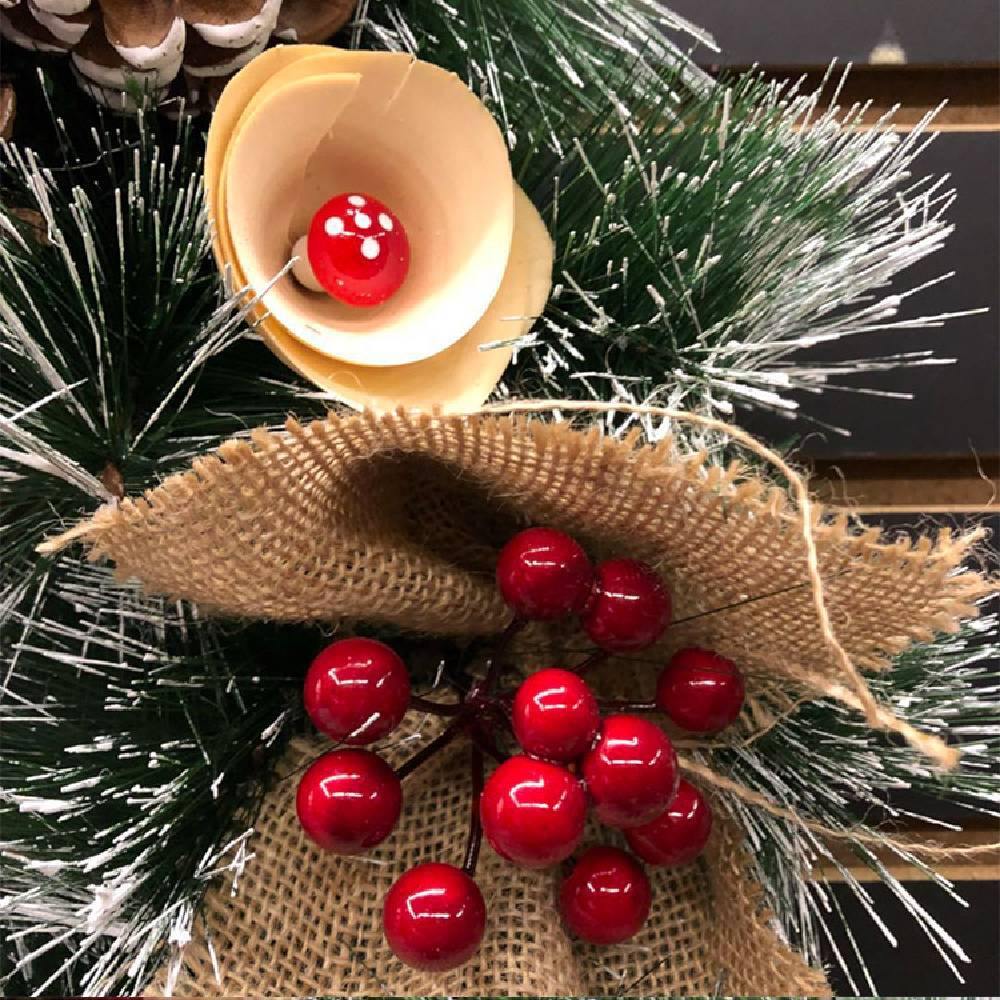2020 Christmas Ornaments 40cm Christmas Wreath Day Decoration - aonal