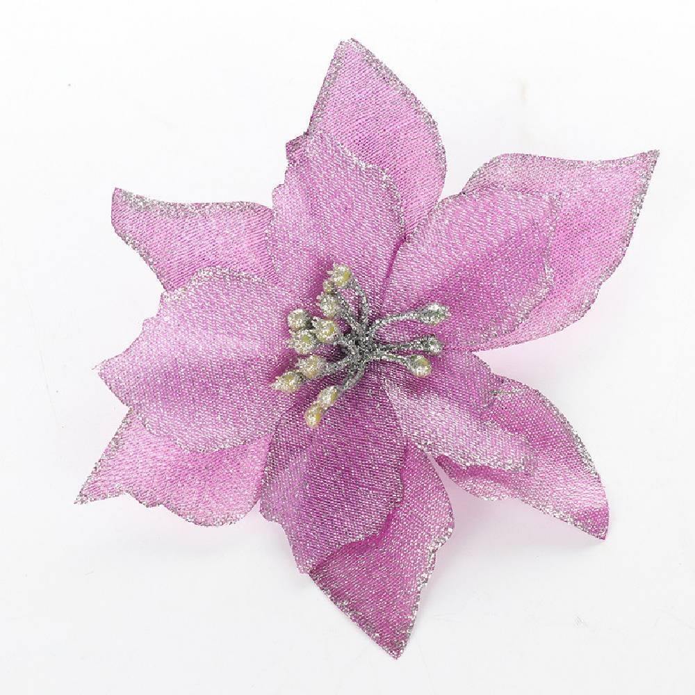 13cm 20 Christmas Flowers Christmas Ornaments Simulation Christmas Flowers - aonal