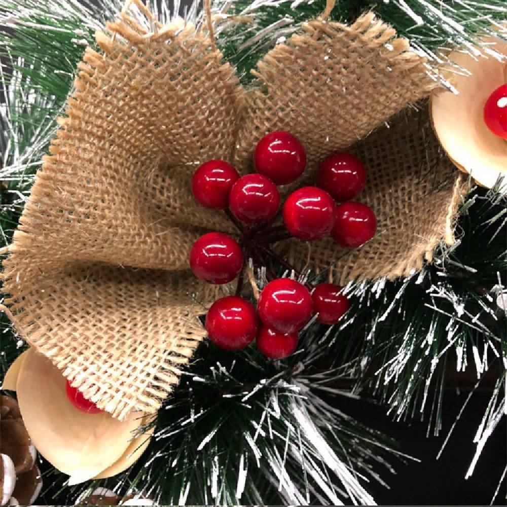 2020 Christmas Ornaments 40cm Christmas Wreath Day Decoration - aonal