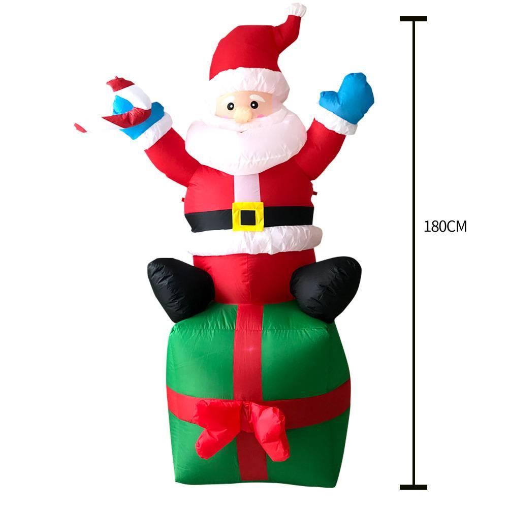 2020 Christmas Santa Snowman Inflatable Tumbler Inflatable Decorations - aonal