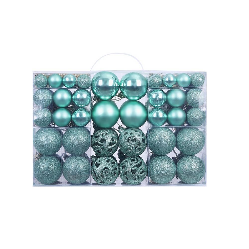 100 Christmas Ball Gift Box Set Christmas Tree Decoration Christmas Decoration Pendant - aonal