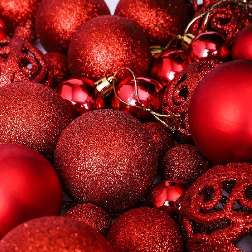 100 Christmas Ball Gift Box Set Christmas Tree Decoration Christmas Decoration Pendant - aonal