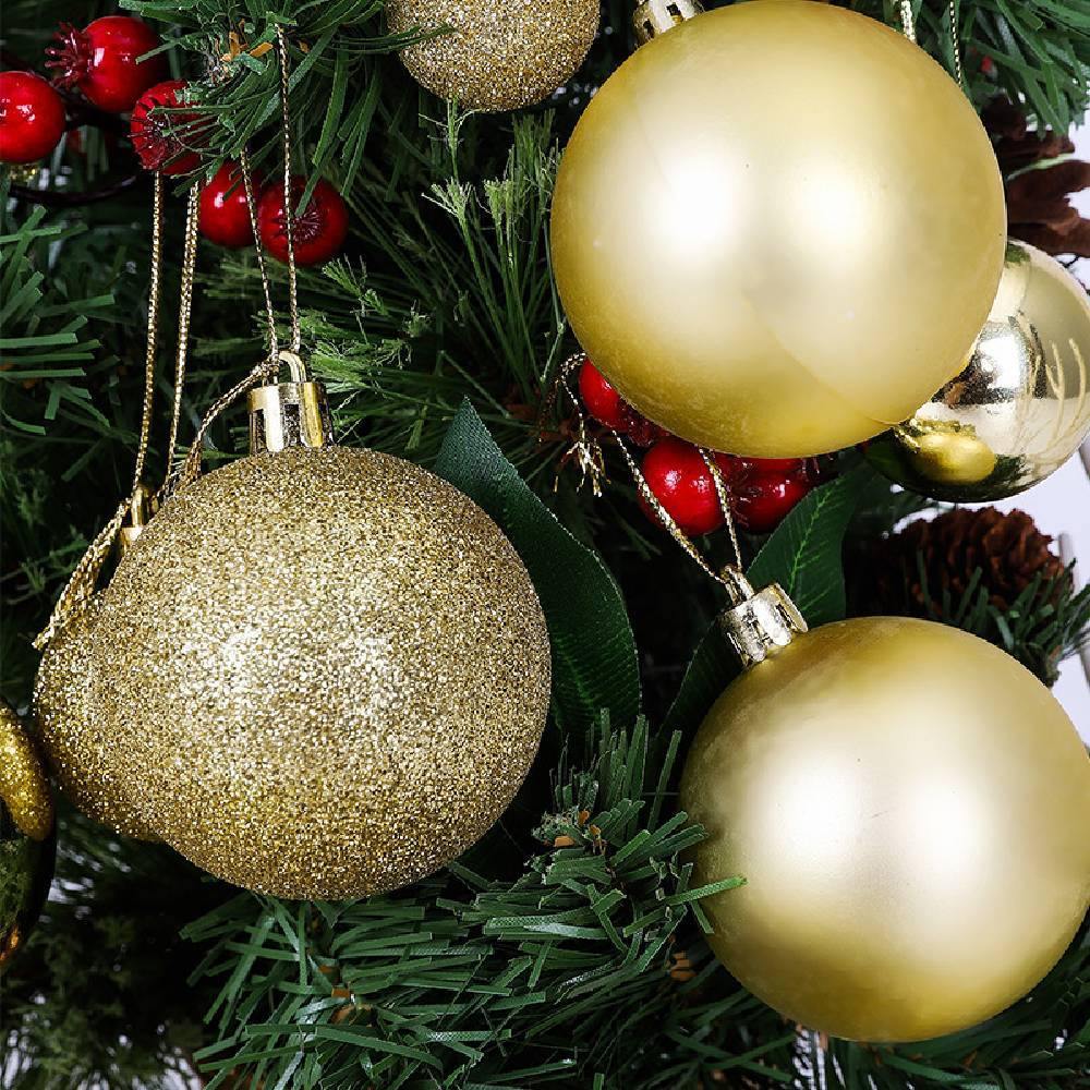 100 Christmas Ball Gift Box Set Christmas Tree Decoration Christmas Decoration Pendant - aonal