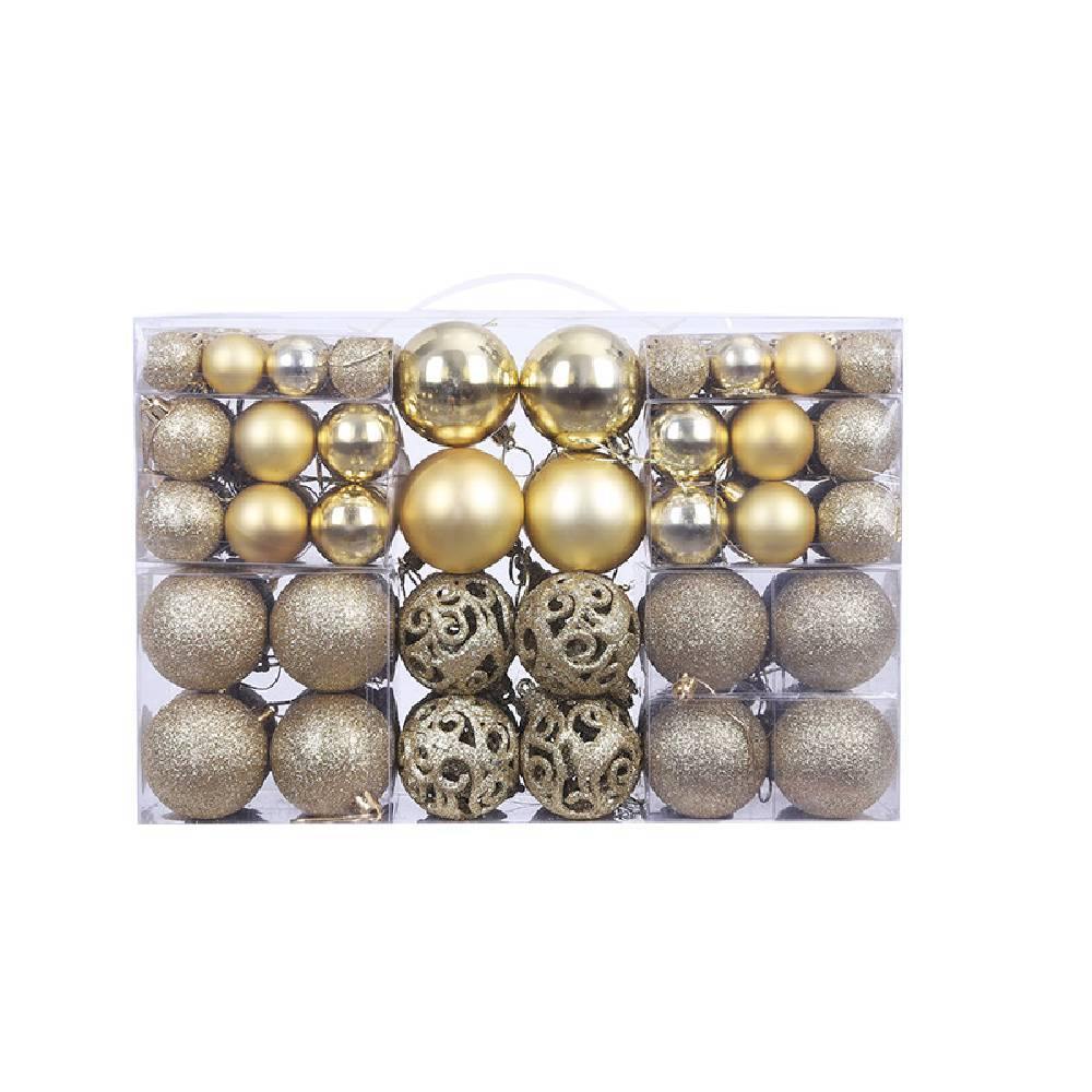 100 Christmas Ball Gift Box Set Christmas Tree Decoration Christmas Decoration Pendant - aonal