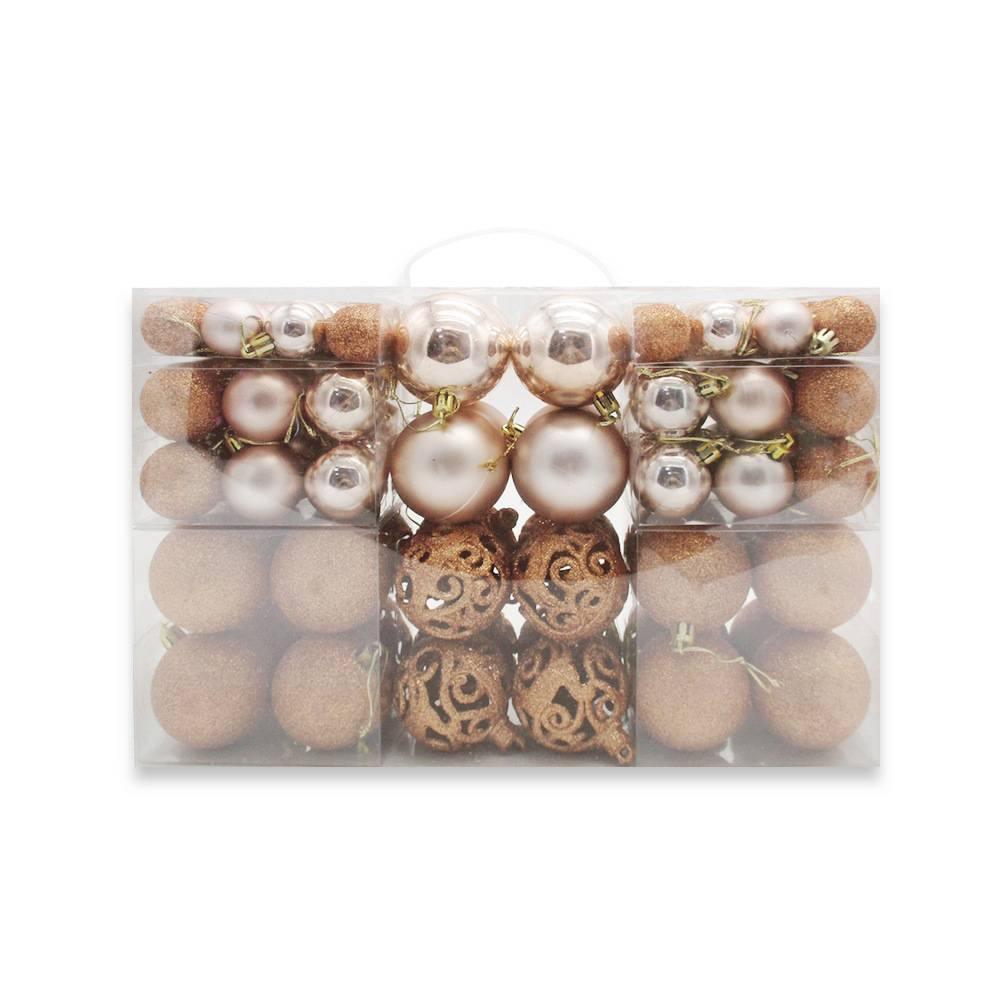 100 Christmas Ball Gift Box Set Christmas Tree Decoration Christmas Decoration Pendant - aonal