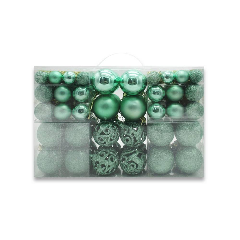 100 Christmas Ball Gift Box Set Christmas Tree Decoration Christmas Decoration Pendant - aonal