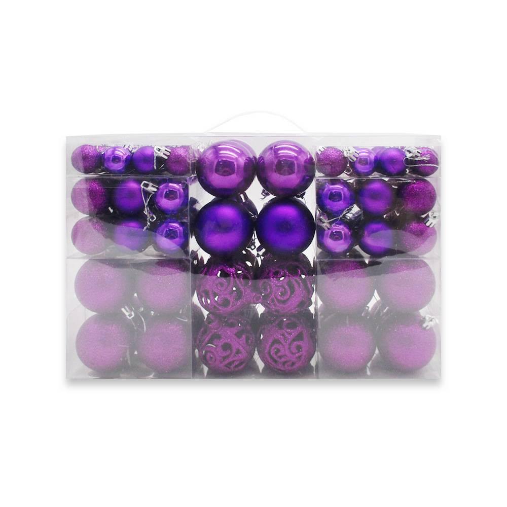 100 Christmas Ball Gift Box Set Christmas Tree Decoration Christmas Decoration Pendant - aonal