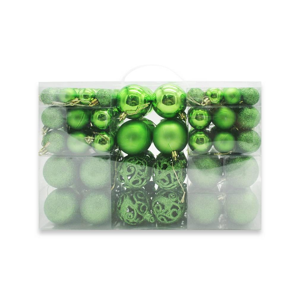 100 Christmas Ball Gift Box Set Christmas Tree Decoration Christmas Decoration Pendant - aonal