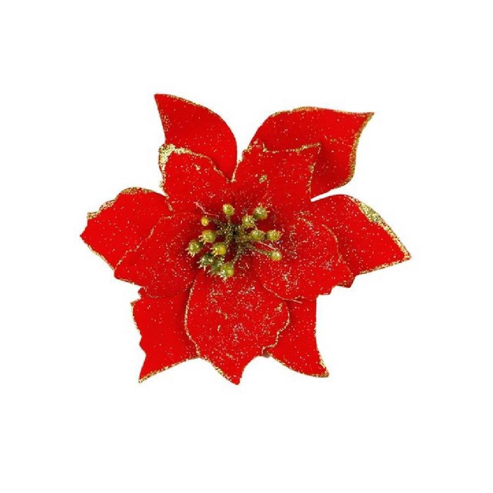 13cm 20 Christmas Flowers Christmas Ornaments Simulation Christmas Flowers - aonal