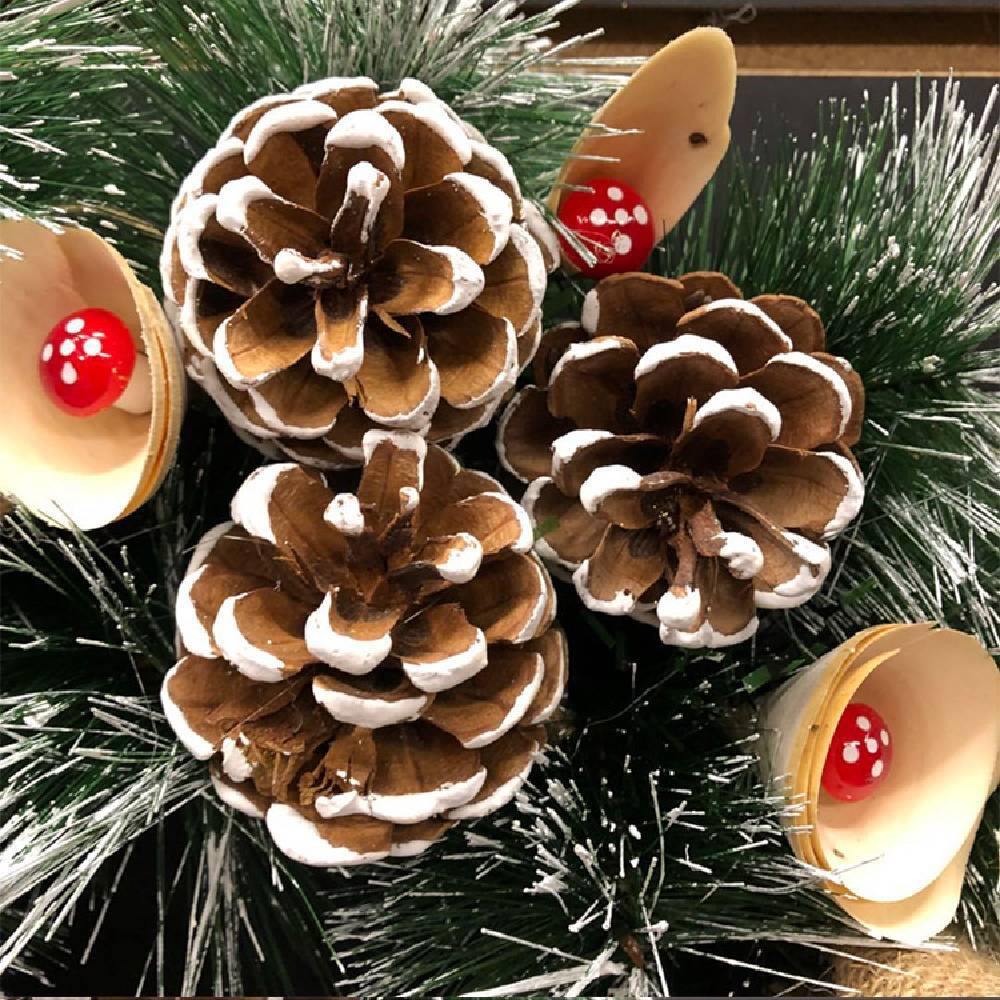 2020 Christmas Ornaments 40cm Christmas Wreath Day Decoration - aonal