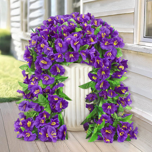 Scidweet Artificial Fake Hanging Flowers Plants for Outdoor Summer Decoration
