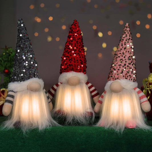 3Pcs Christmas Gnomes Decorations Fireplace Mantel Decor Gnome Decor for Home Indoor