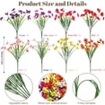 Scidweet Artificial Flowers for Outdoors, 24 Bundles Fake Silk Flowers UV Resistant Faux Plastic Plants for Indoor Outdoor Garden Porch Window Box Spring Summer Home Decor, Multicolor