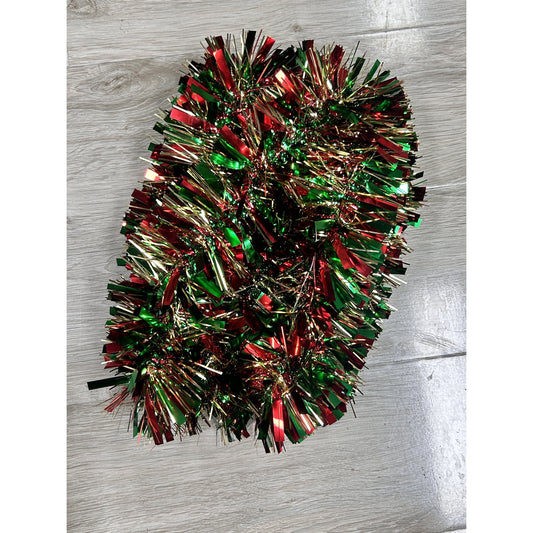 Christmas Garlands Decorations, 2 Pcs 32.8 ft Pre Lit Xmas Garland with Lights for Indoor Outdoor Christmas Tree Party Holiday Xmas New Year Home Outdoor Decor, Multicolor