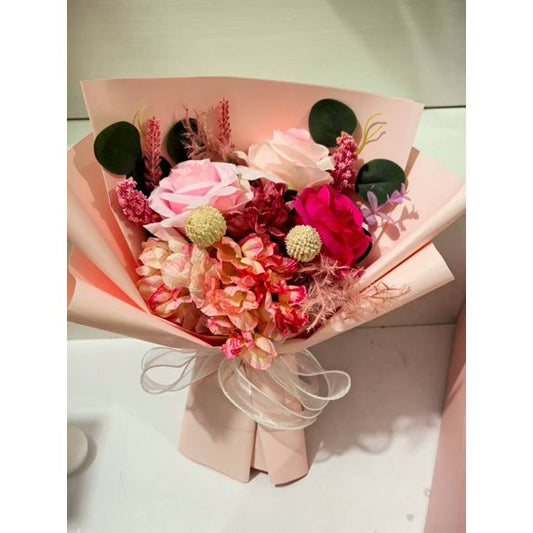Scidweet Artificial Roses Flowers Bouquets, Preserved Pink Rose Flowers Valentine's Day Decorations Birthday Gifts for Women Mom Wife Girlfriend