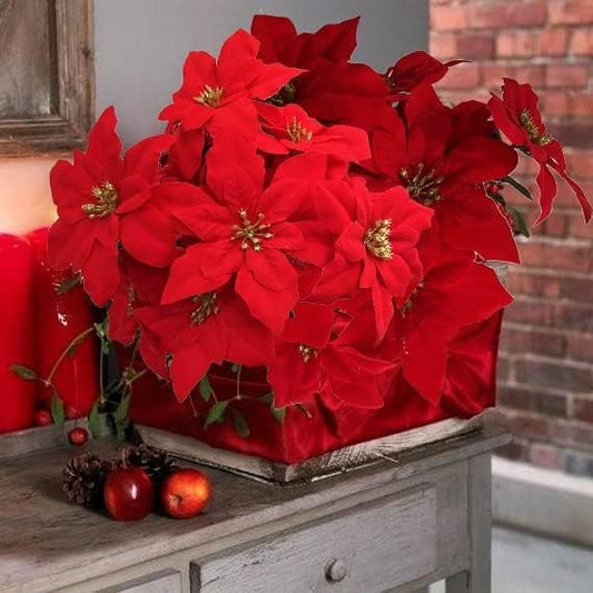 Scidweet Artificial Fake Flowers Outdoor, 18 Bundles Faux Flowers Plastic Lavender Plants Spring Summer Outside Home Porch Garden Window Box Decor