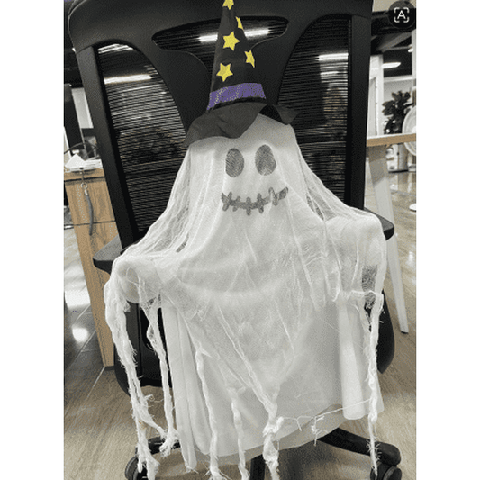 Scidweet Halloween Ghosts Decoration Flying Ghost Decor Witch Hat Ghosts Bell Indoor Outdoor Decor Patio Decor Holiday Halloween Decoration