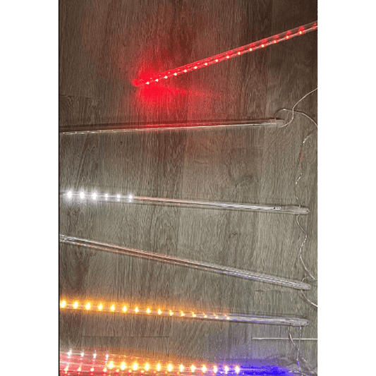 Scidweet Shower Lights Outdoor, 10Tube 540LED 22.8inch Color Changing Dripping Icicle Christmas Lights for Outdoor Outside