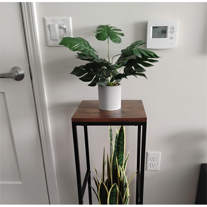 Scidweet 2 Packs Fake Plants, Artificial Tropical Medium Pot Plants Indoor for Home Office Table Kitchen Bathroom Home Decor