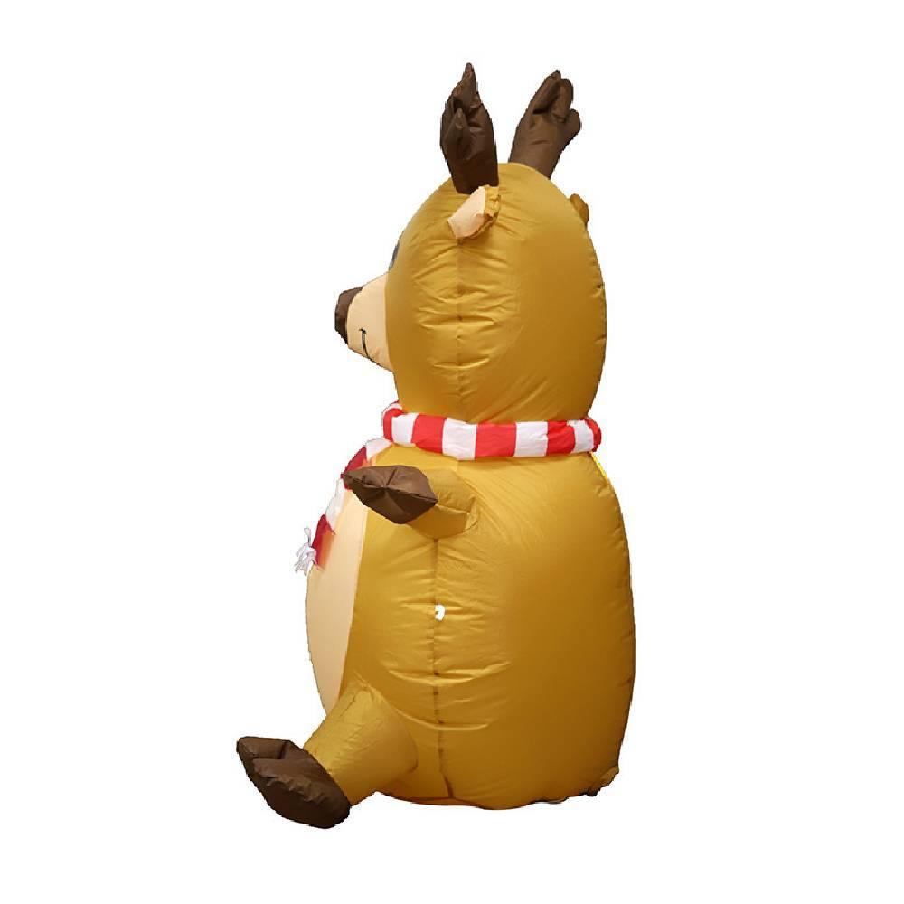 2020 Christmas Ornament 1.2m Inflatable Elk LED Light - aonal
