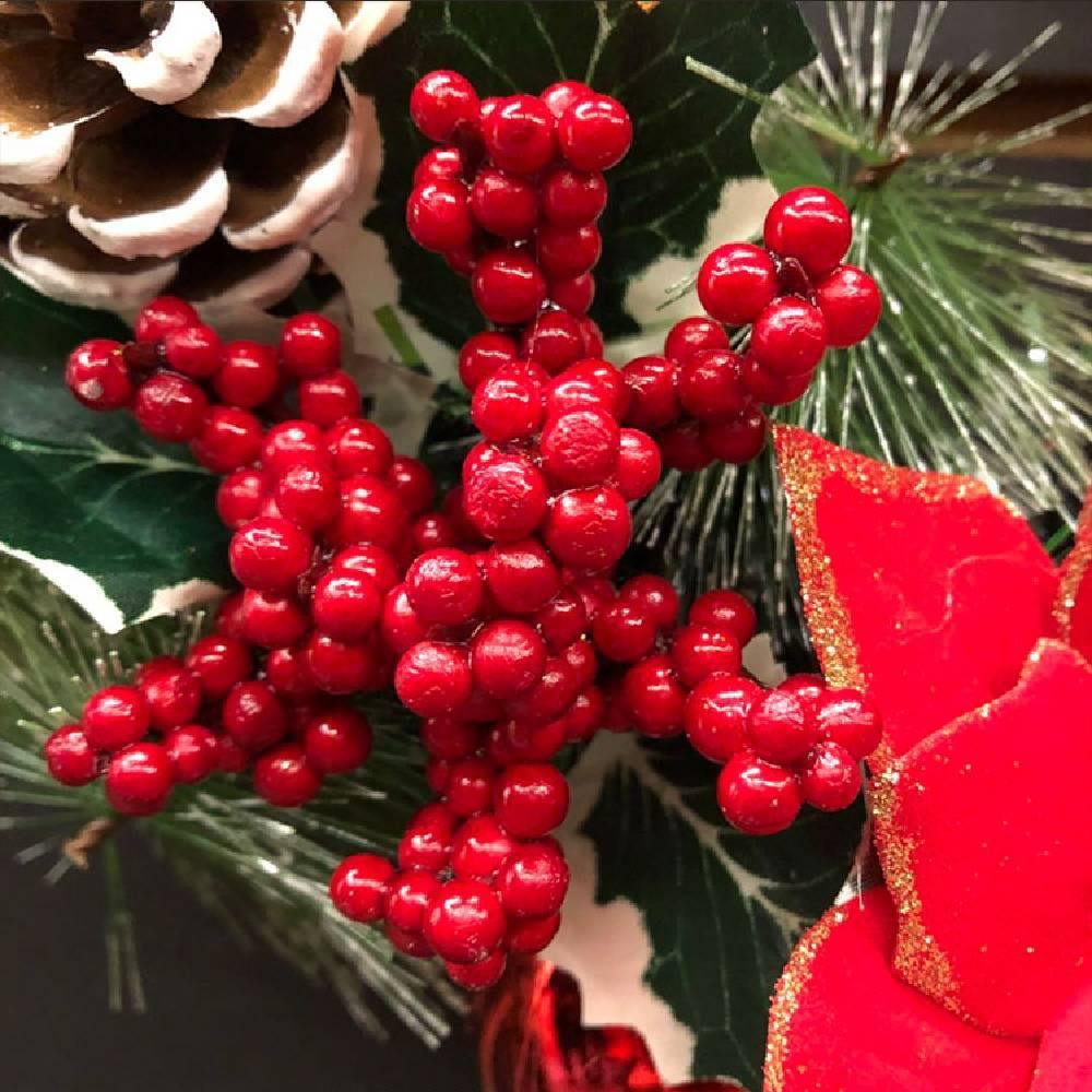 2020 Christmas Ornaments 40cm Christmas Wreath Day Decoration - aonal