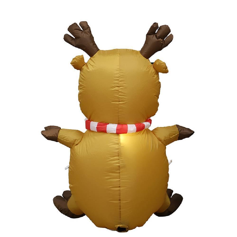2020 Christmas Ornament 1.2m Inflatable Elk LED Light - aonal