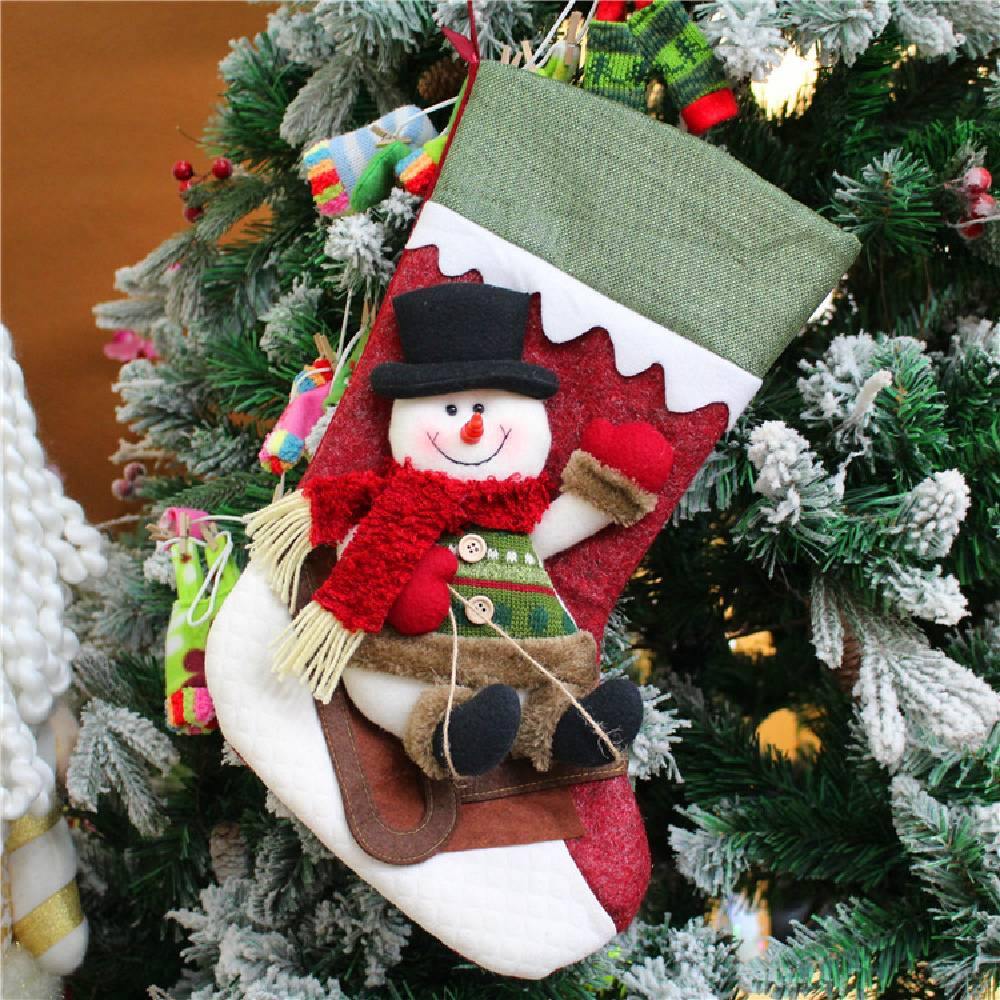 2020 Christmas Decoration Socks Christmas Gift Socks Pendant Gift Bag - aonal